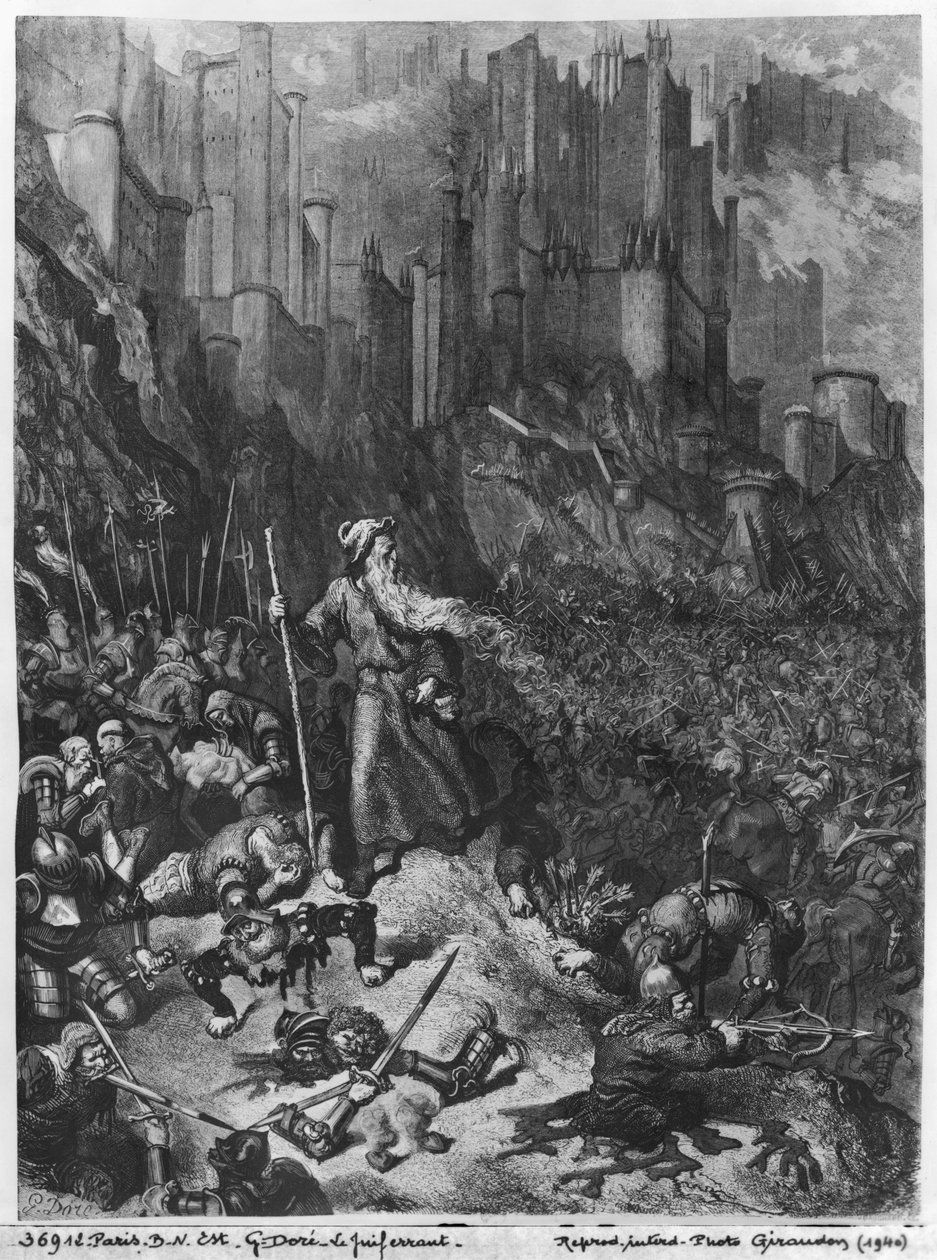 A vándor zsidó, vésette Felix Jean Gauchard (1825-72) alkotó: Gustave Dore