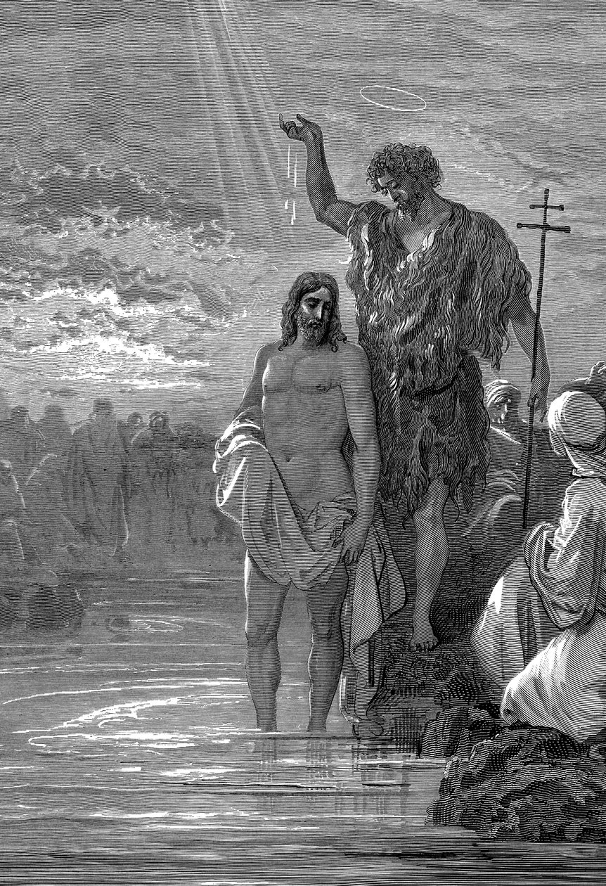 Krisztus megkeresztelkedése, I. század, 1865-1866 alkotó: Gustave Dore