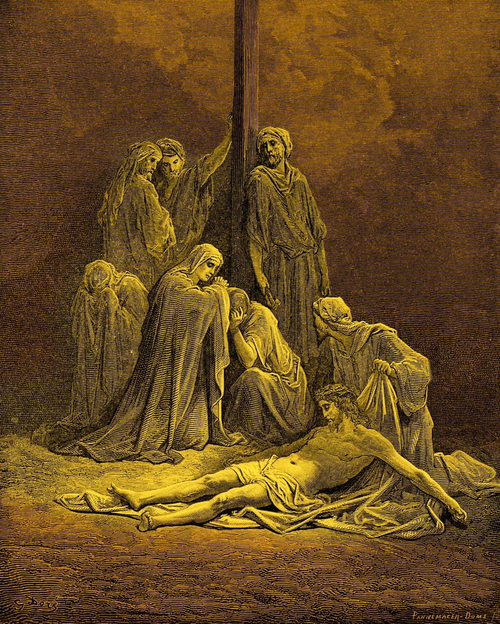 A halott Krisztus - Biblia alkotó: Gustave Dore