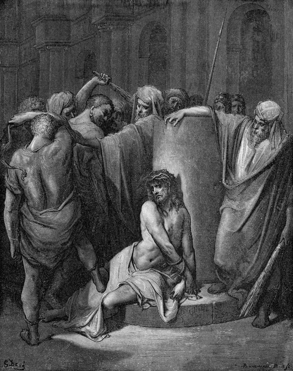 Krisztus lobogtatása alkotó: Gustave Dore