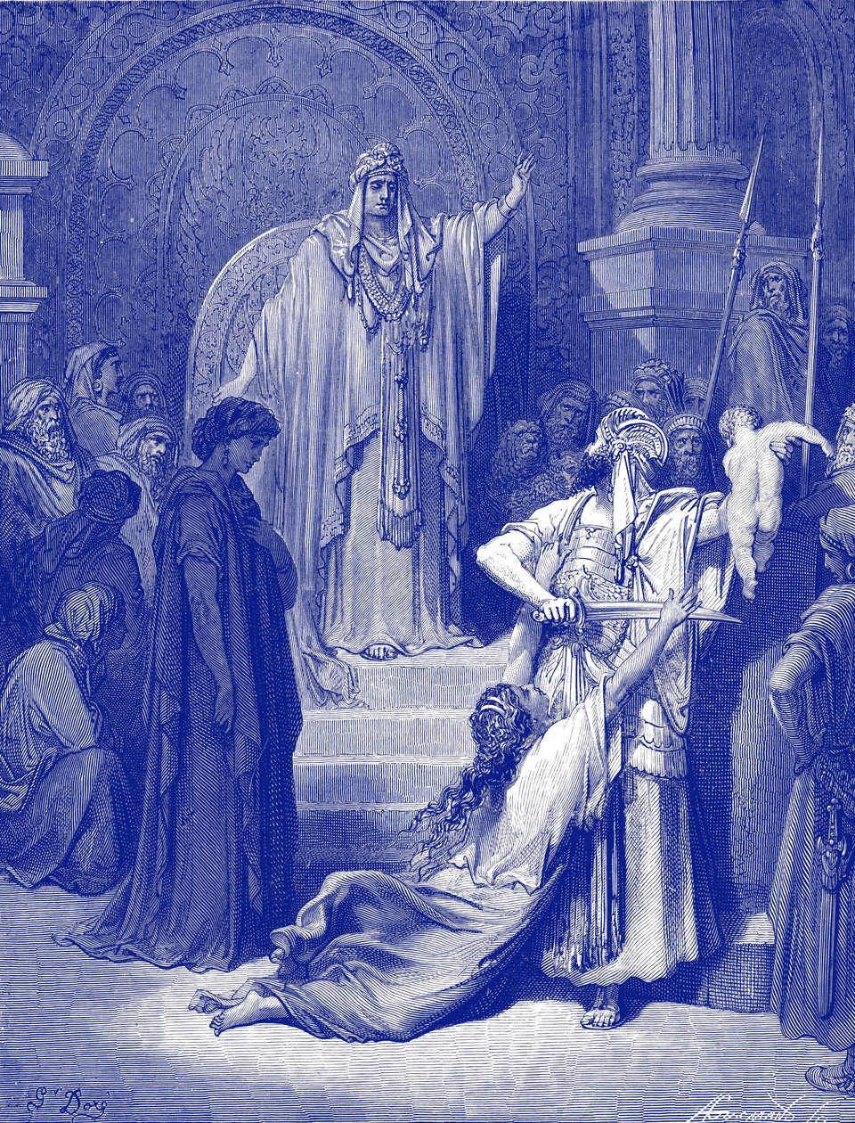 Salamon ítélete – Biblia alkotó: Gustave Dore
