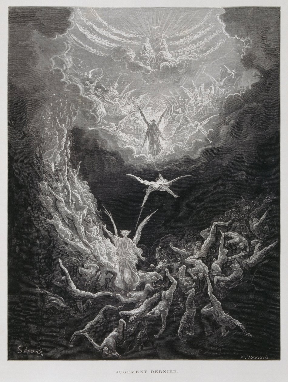 The last Judgement, Illustration from the Dore Bible alkotó: Gustave Dore