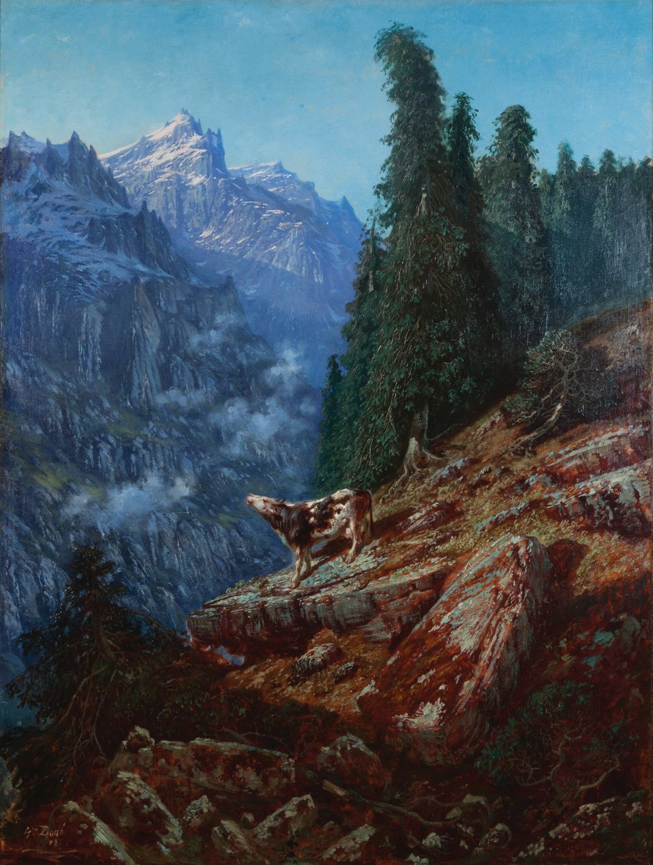 Az elveszett tehén 1852 (olaj, vászon) alkotó: Gustave Dore