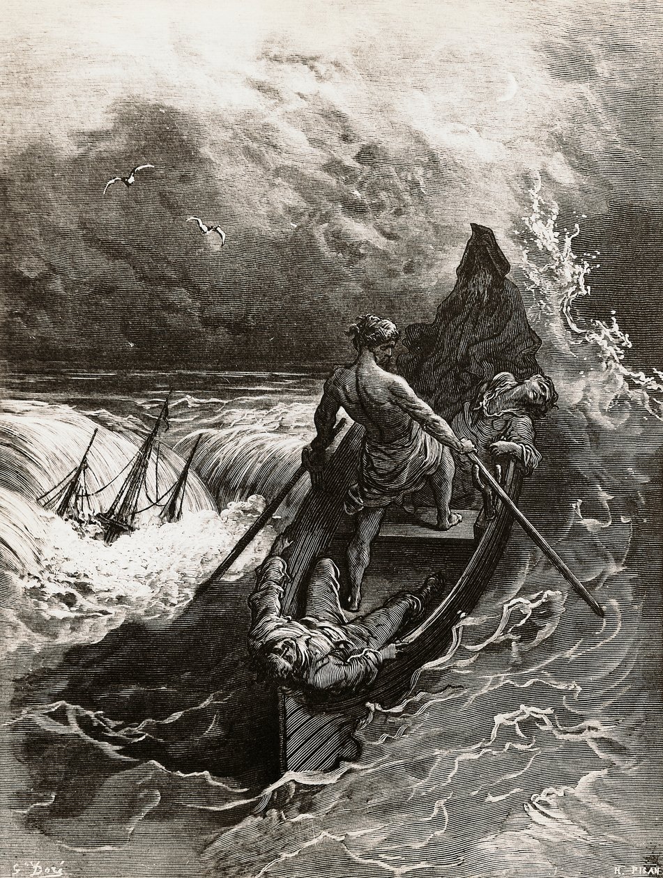 A tengerész, az ókori tengerész korából, Samuel Taylor Coleridge (1772-1834) verse, Gustave Dore (1832-1883) illusztrációja alkotó: Gustave Dore
