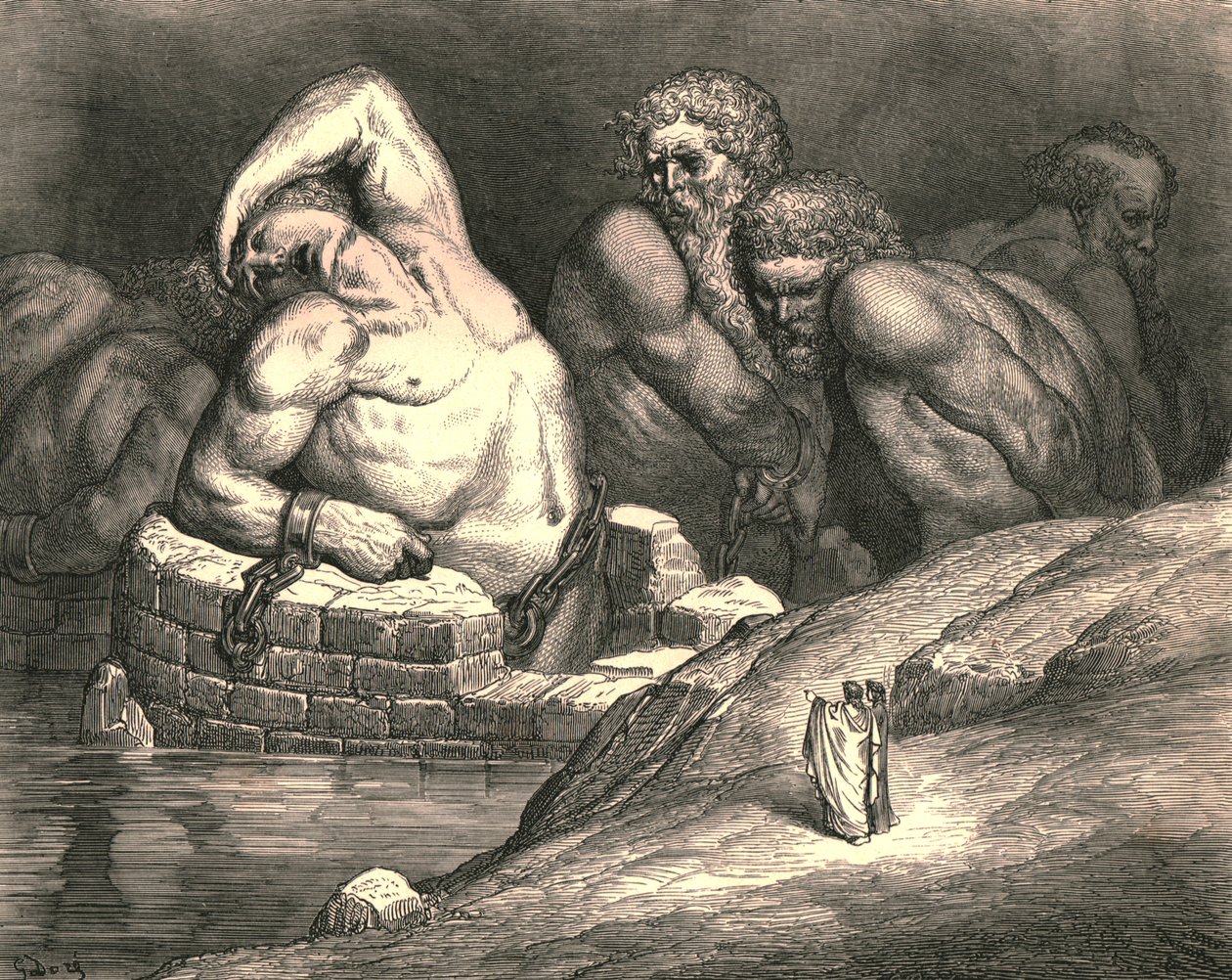 Ez a büszke az erejéből a mindenható Jove ellen bíróság elé állítja, c1890. alkotó: Gustave Dore