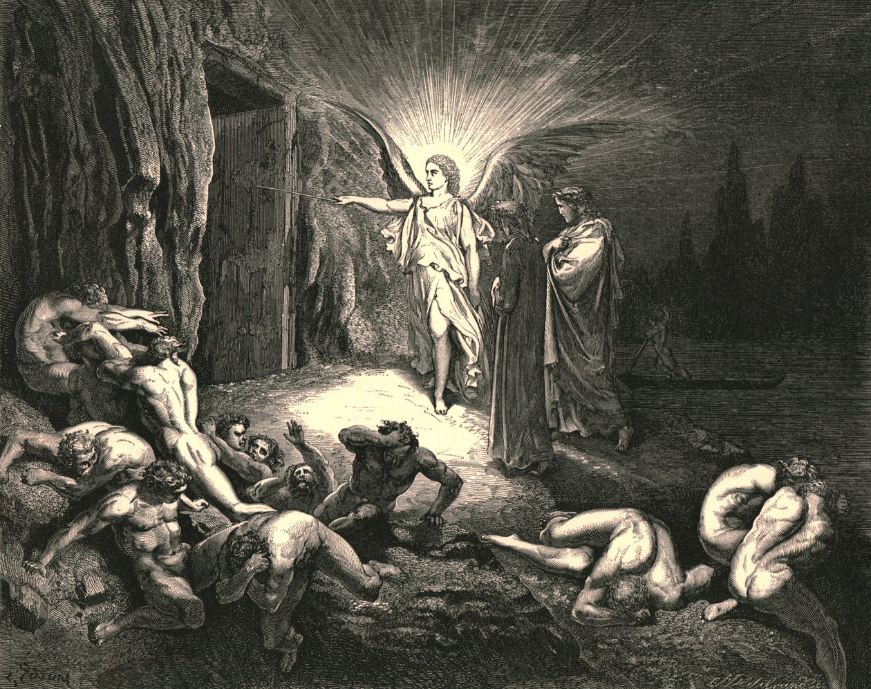 A kapuhoz jött, és a pálcájával megérintette, c1890. alkotó: Gustave Dore