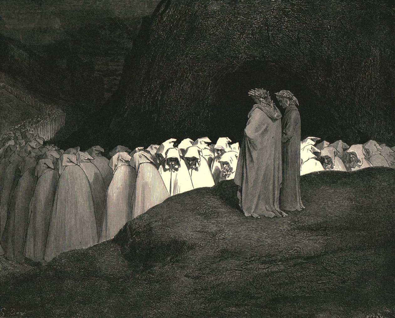 Toszkán... megvetés, hogy ne utasíts minket, ki vagy, c1890. alkotó: Gustave Dore