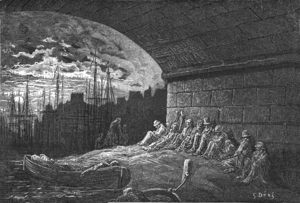 "A boltívek alatt", 1872. alkotó: Gustave Dore
