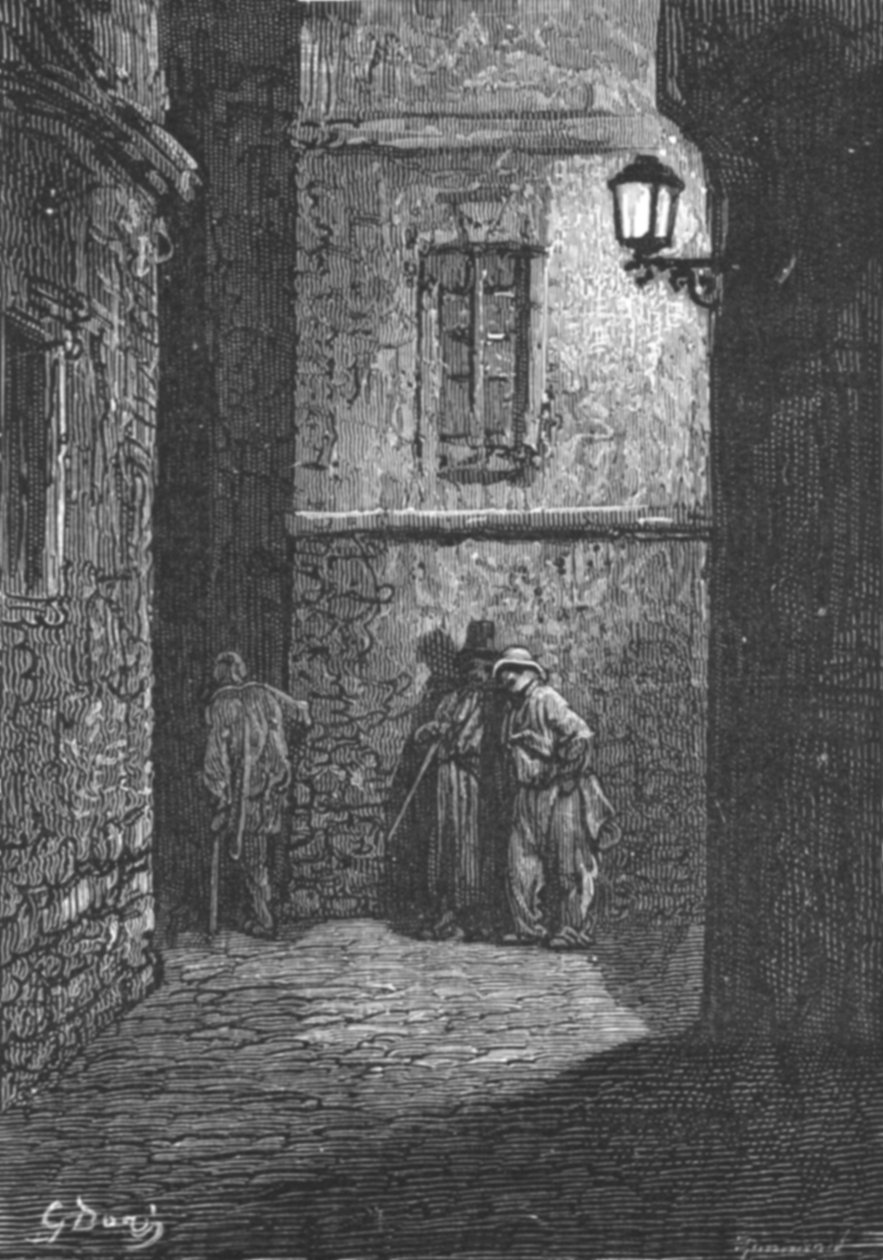 „Whitechapel – Egy árnyékos hely”, 1872. alkotó: Gustave Dore
