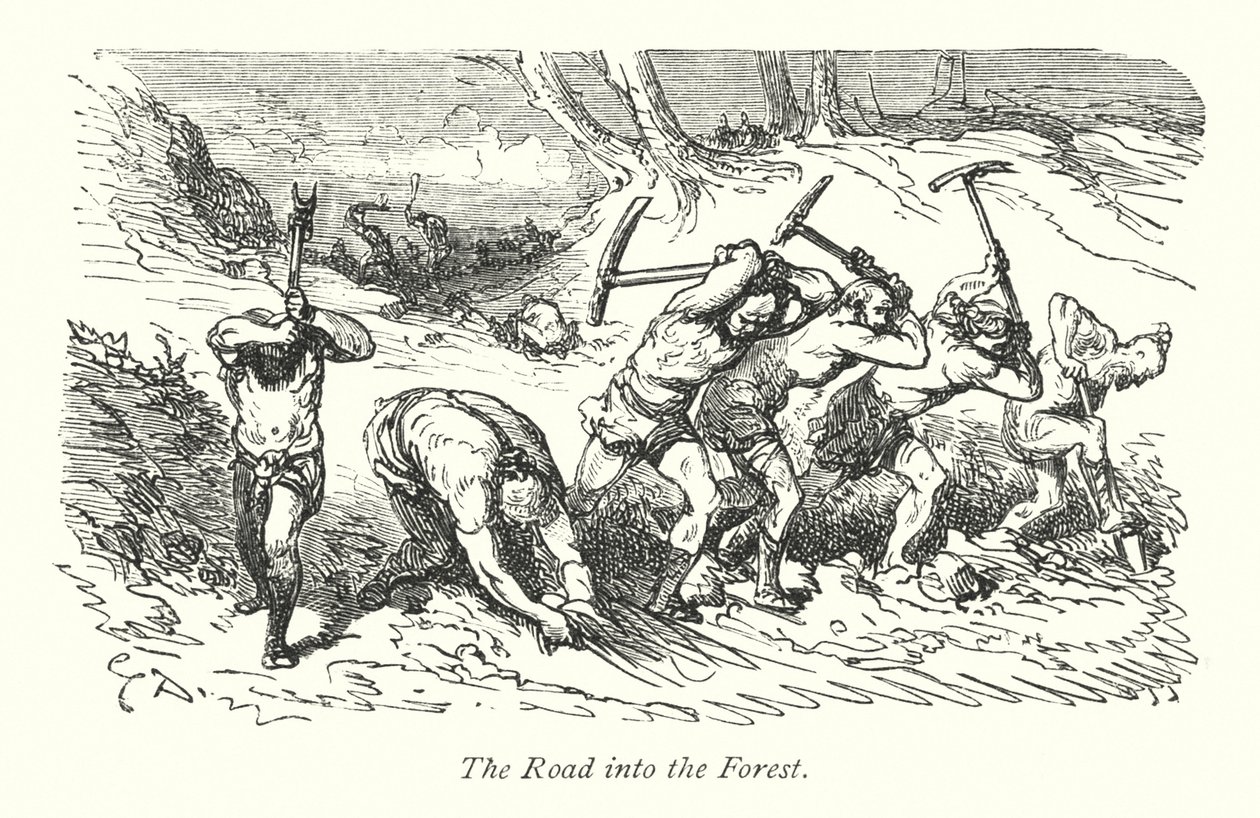 Windsor Forest (metszet) alkotó: Gustave Dore