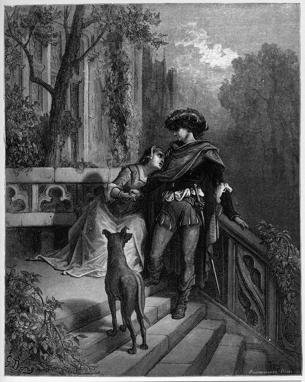a két galamb - a két galamb - Jean de La Fontaine "Fables"-jából alkotó: Gustave Dore