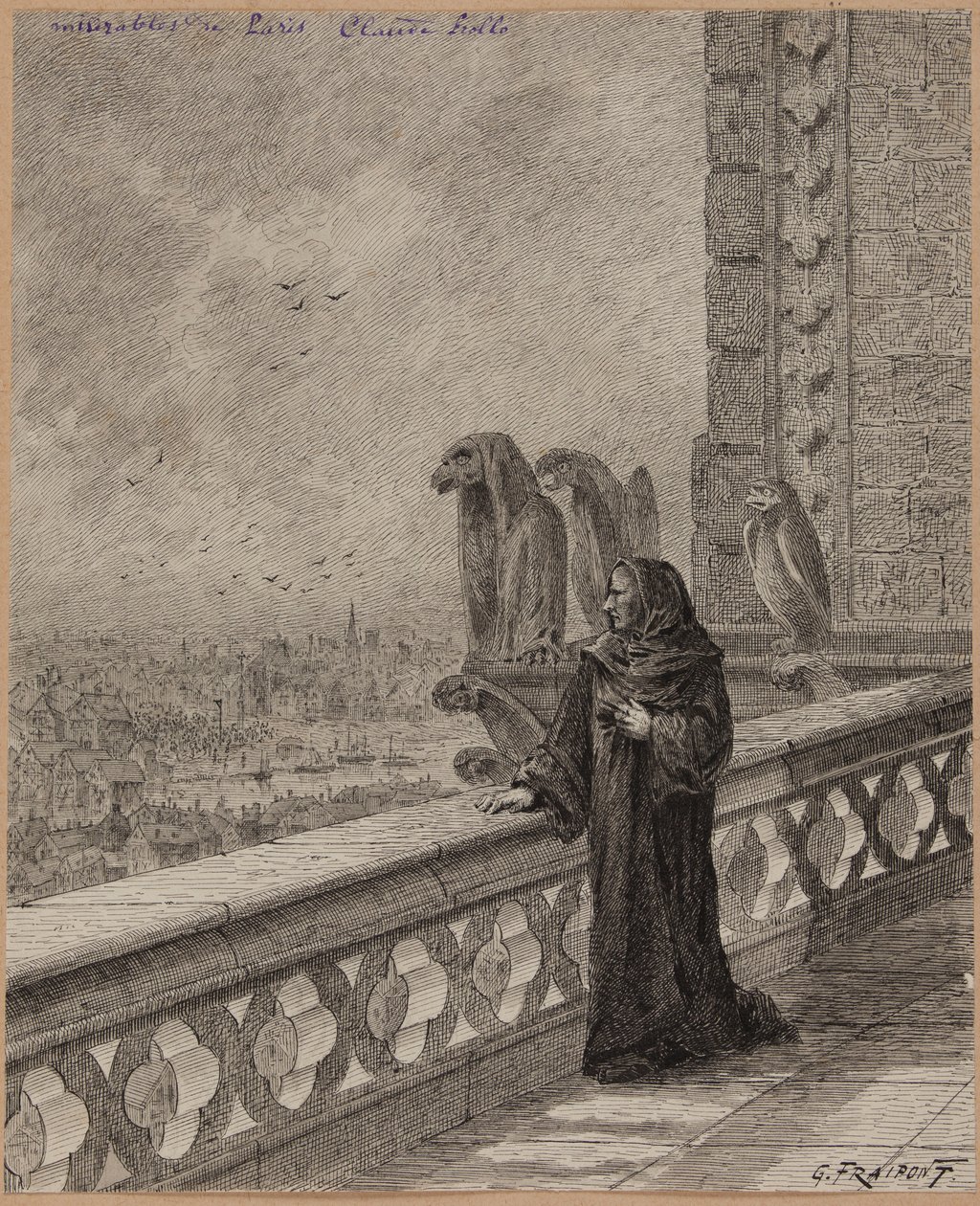 Claude Frollo. alkotó: Gustave Fraipont