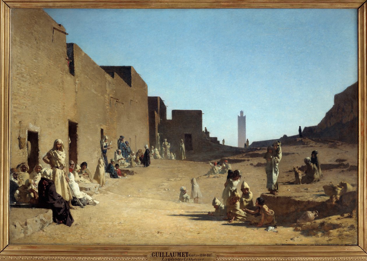 Laghouat. Algériai Szahara. Gustave Guillaumet (1840-1887) festménye alkotó: Gustave Guillaumet
