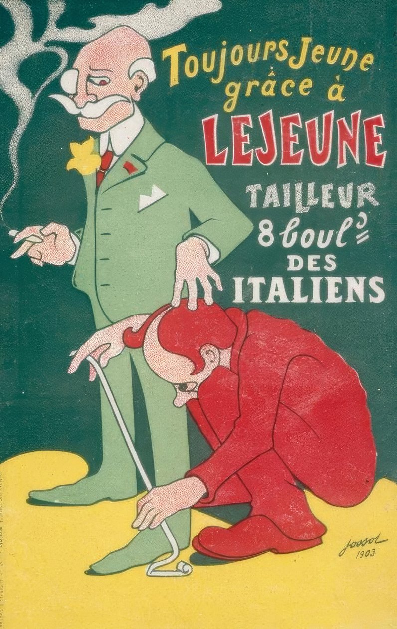 Mindig fiatal, köszönhetően LEJEUNE TAILEUR-nak alkotó: Gustave Henri Jossot
