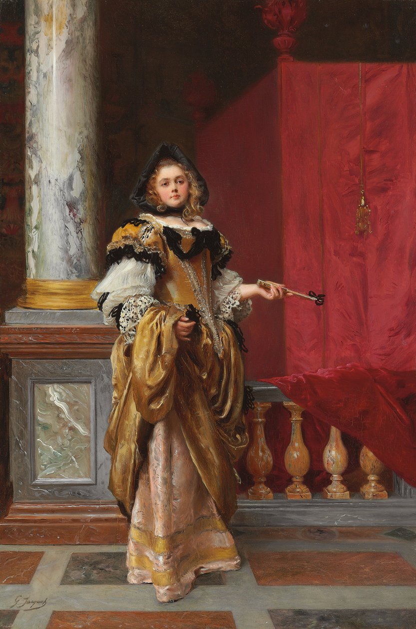 Érkezés a bálba alkotó: Gustave Jacquet