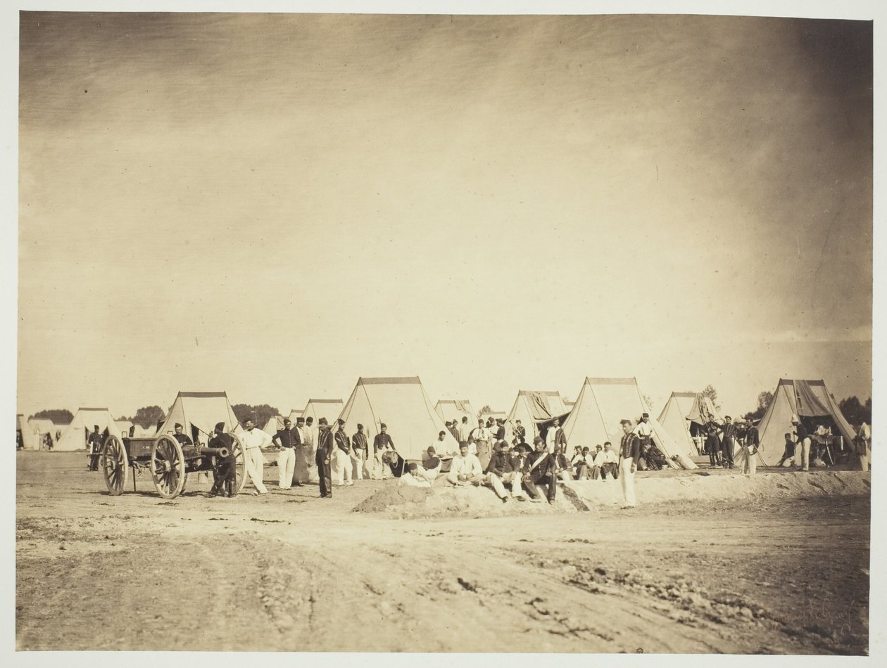 Tüzérségi tábor, Camp de Chalons alkotó: Gustave Le Gray