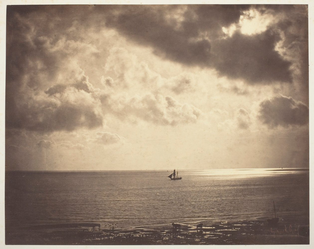 Brig on the Water alkotó: Gustave Le Gray