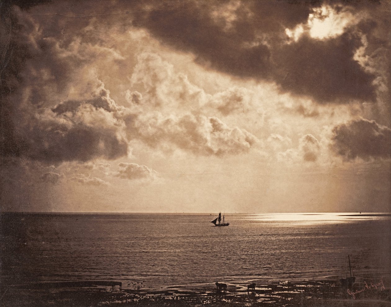 Brig a vízen alkotó: Gustave Le Gray