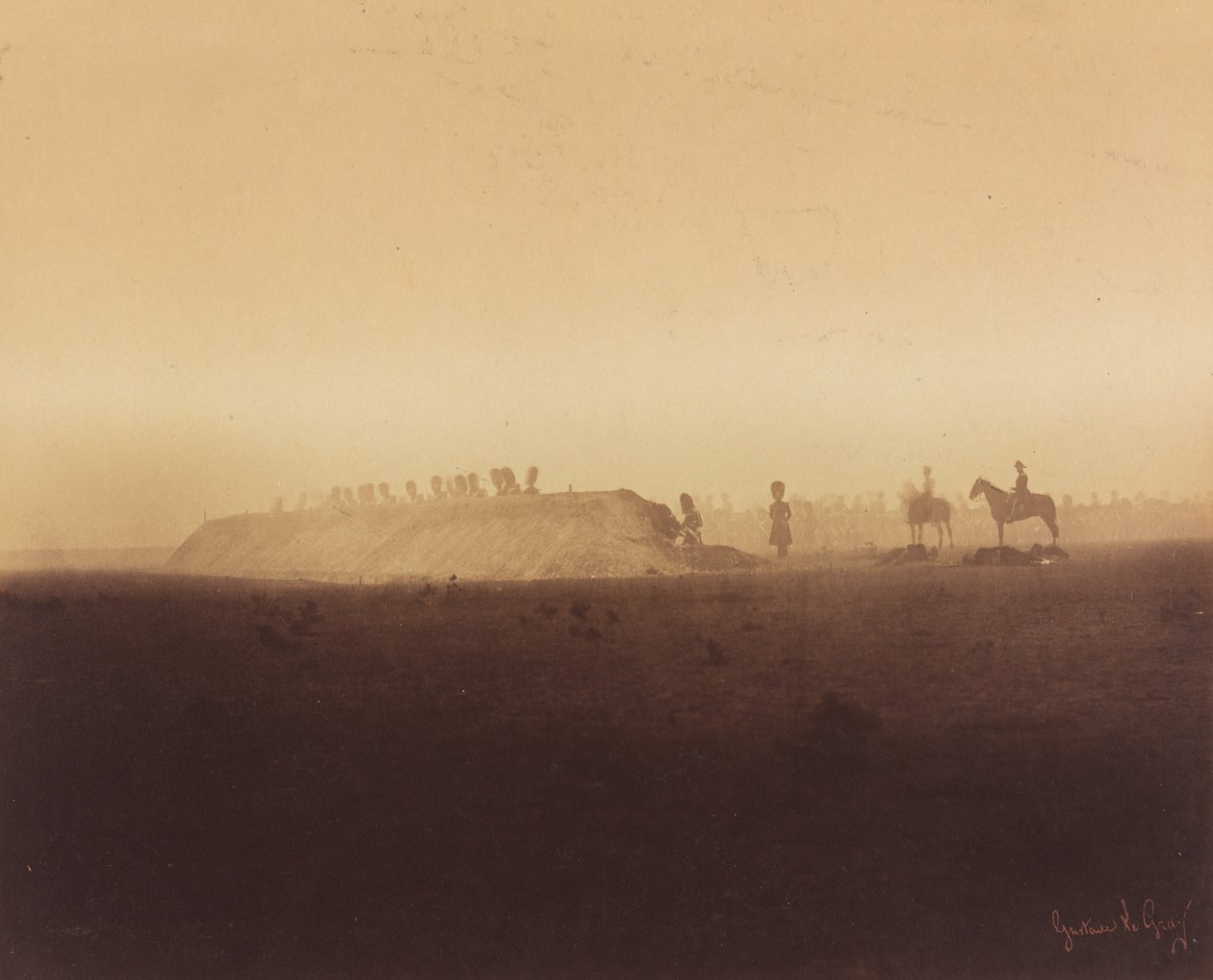Lovassági manőverek, Camp de Chalons alkotó: Gustave Le Gray