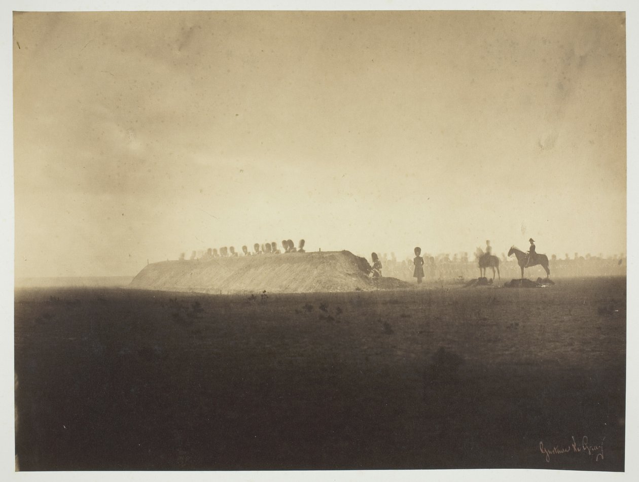 Chalons tábor: Manőverek október 3-án alkotó: Gustave Le Gray