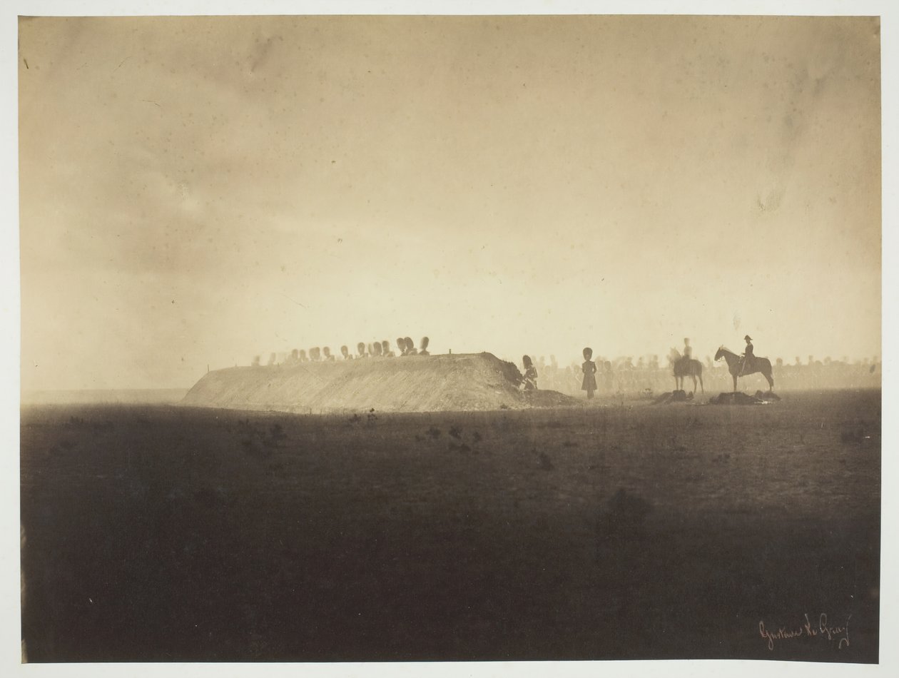 Chalons tábor: Október 3-i manőverek Camp de Châlons: 1857. október 3-i manőverek. alkotó: Gustave Le Gray