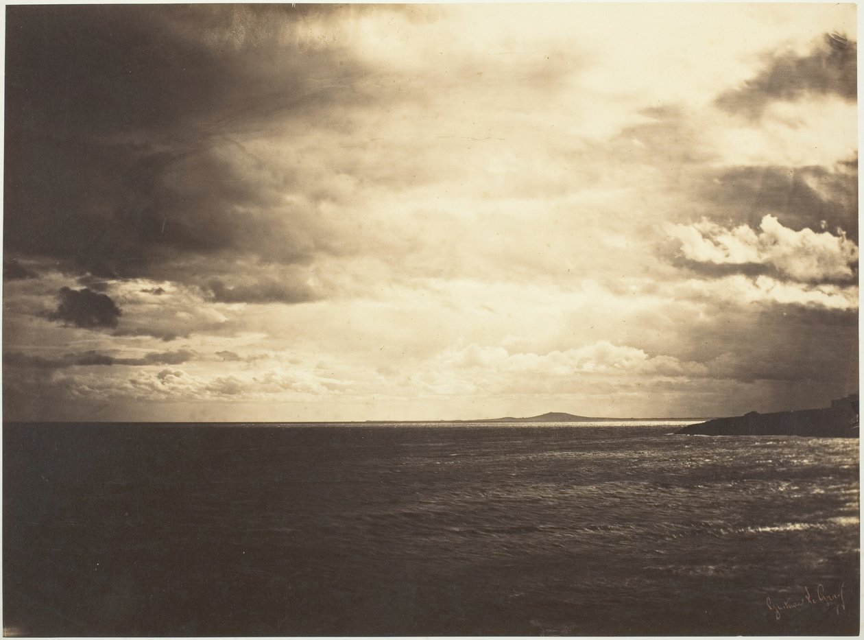 Felhős ég, Földközi-tenger, 1857. alkotó: Gustave Le Gray