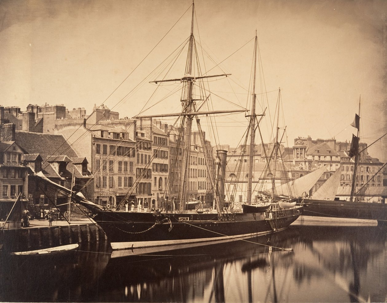 La Reine Hortense – A császár jachtja, Havre, 1856. alkotó: Gustave Le Gray