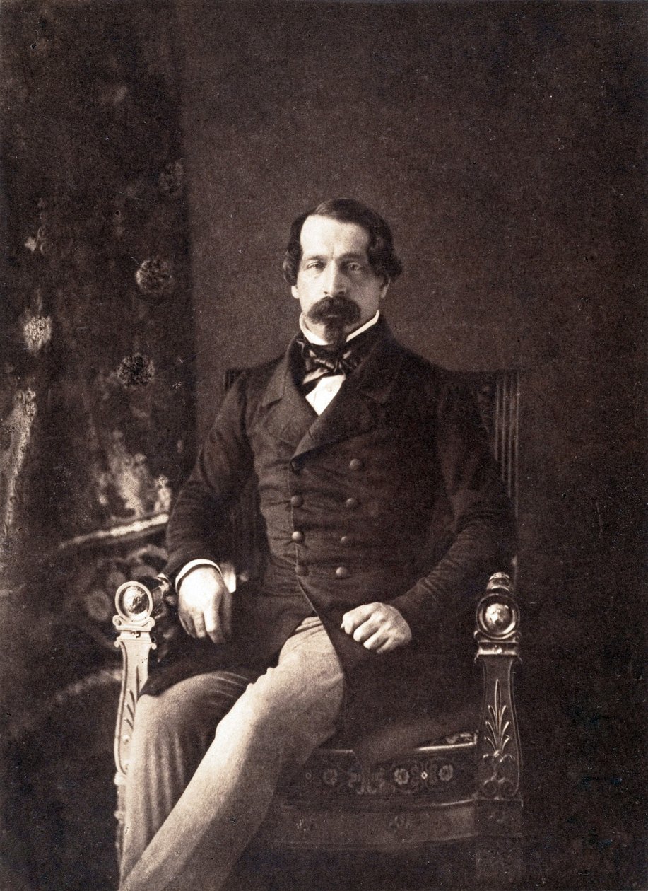 Louis Napoleon Bonaparte (1808-1873) III. Napóleon leendő császár, itt a francia köztársaság első elnökeként, fotó: Gustave Le Gray alkotó: Gustave Le Gray