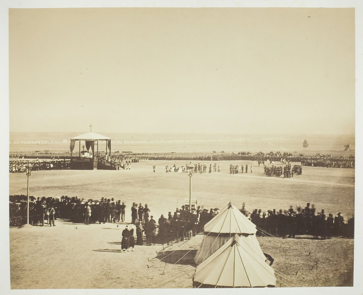 Mise, Camp de Chalons, 1857. alkotó: Gustave Le Gray