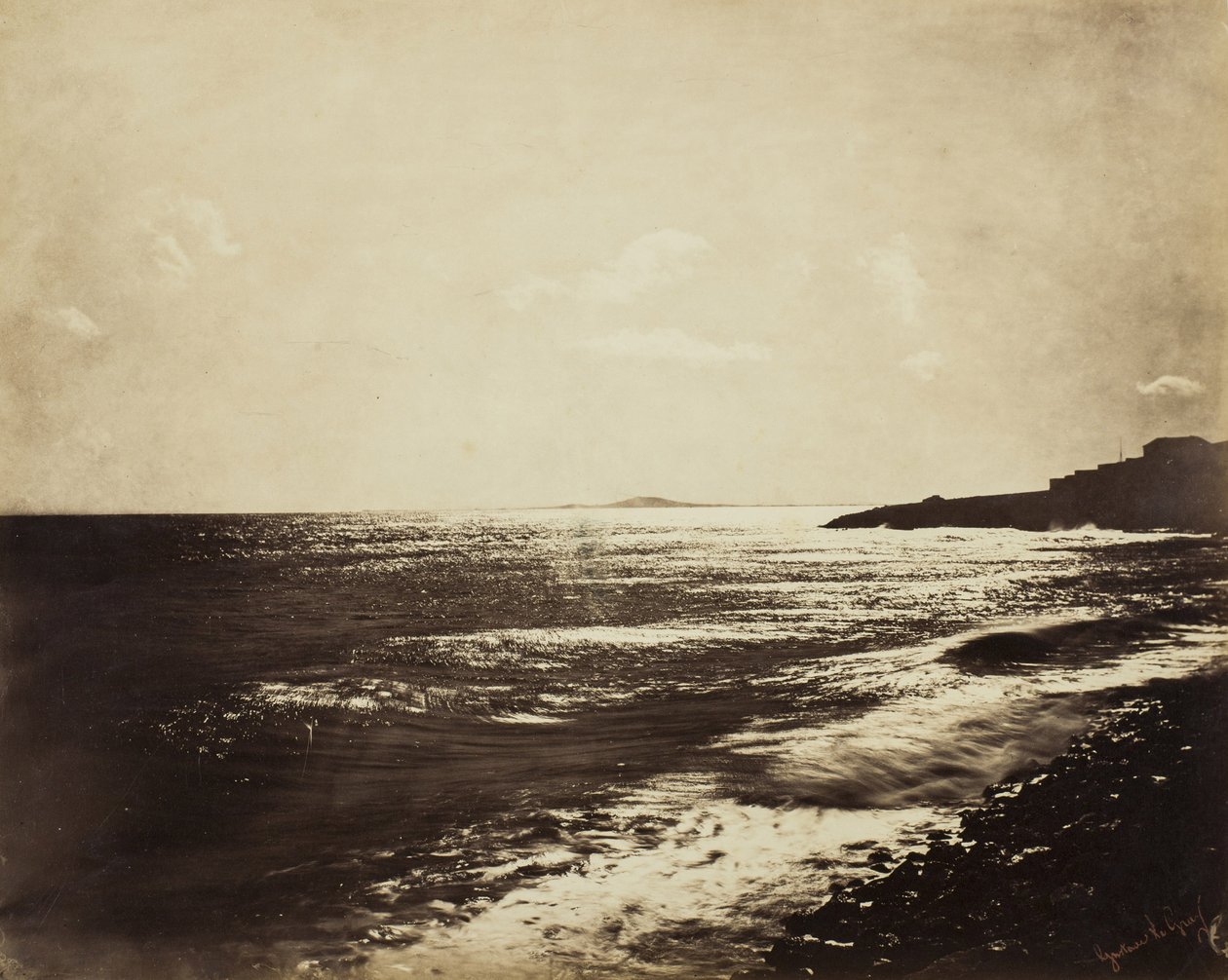 Földközi-tenger az Agde-hegygel, 1857 alkotó: Gustave Le Gray