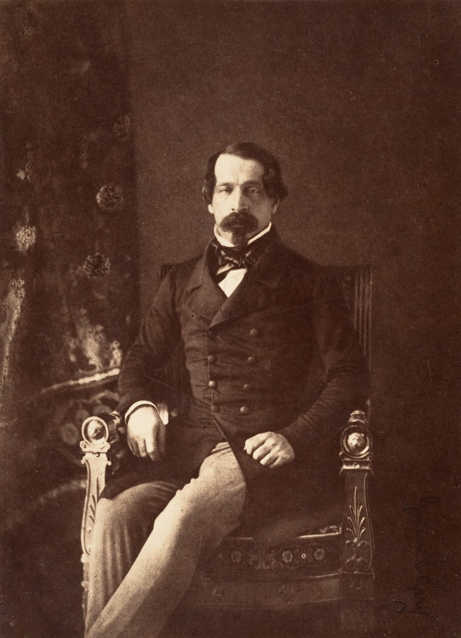 Louis-Napoleon Bonaparte herceg-elnök portréja, 1852. alkotó: Gustave Le Gray