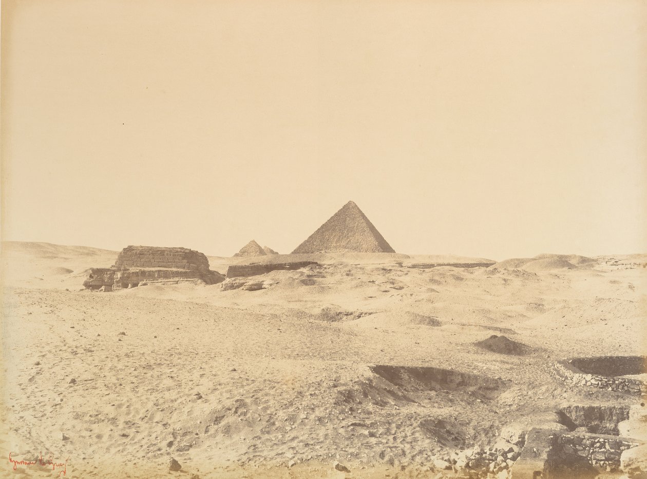 Gízai piramisok, 1865-69. alkotó: Gustave Le Gray