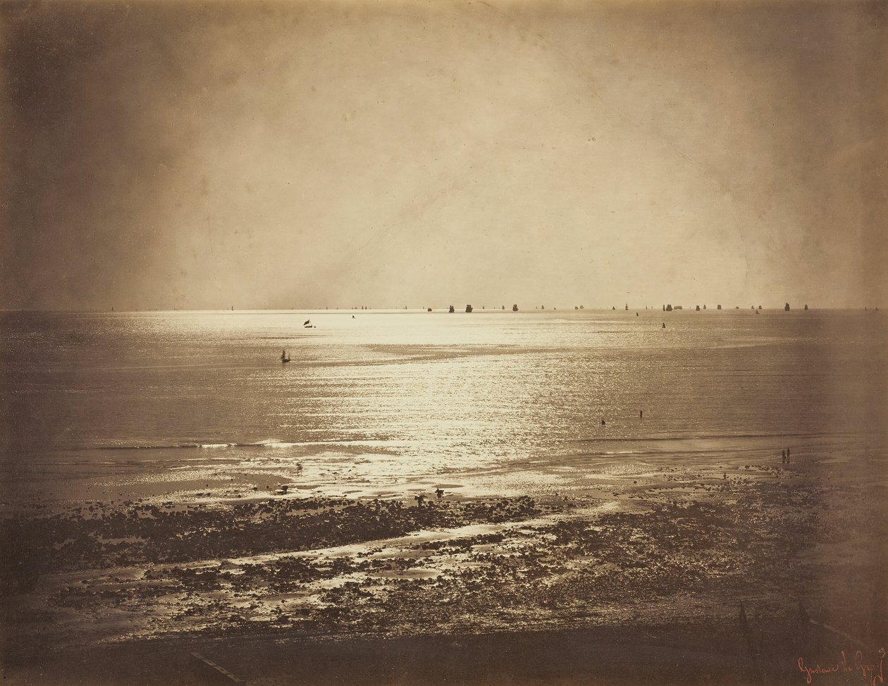 Tengeri táj, Normandia, 185657. alkotó: Gustave Le Gray
