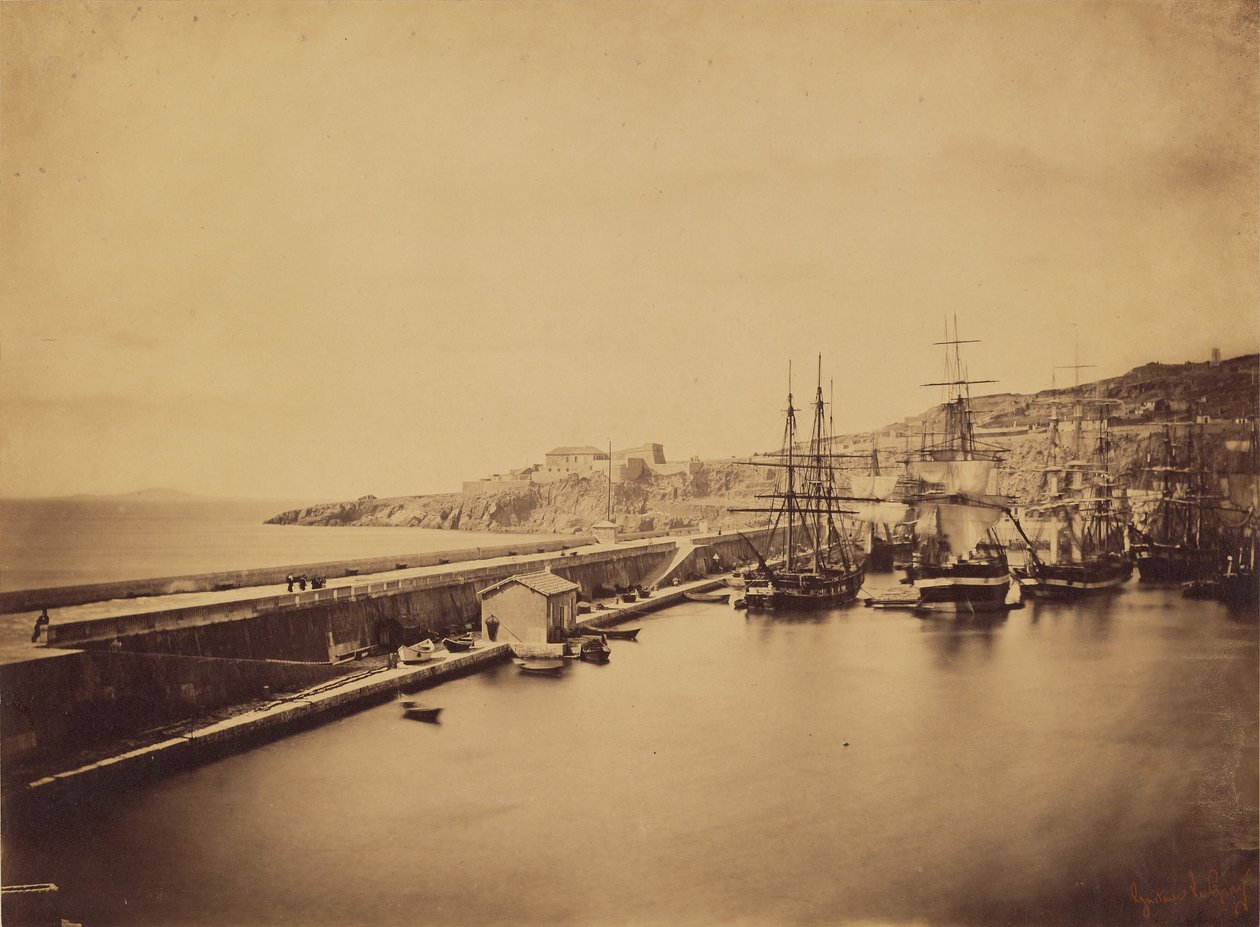 [Hajók a kikötőben, Sete] alkotó: Gustave Le Gray