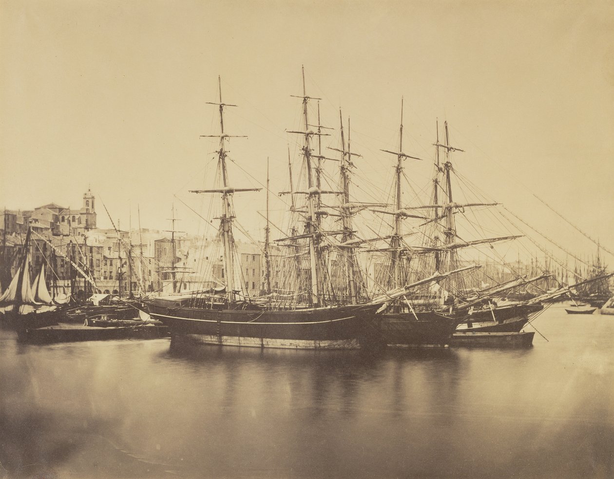 Hajók a kikötőben, Sète alkotó: Gustave Le Gray