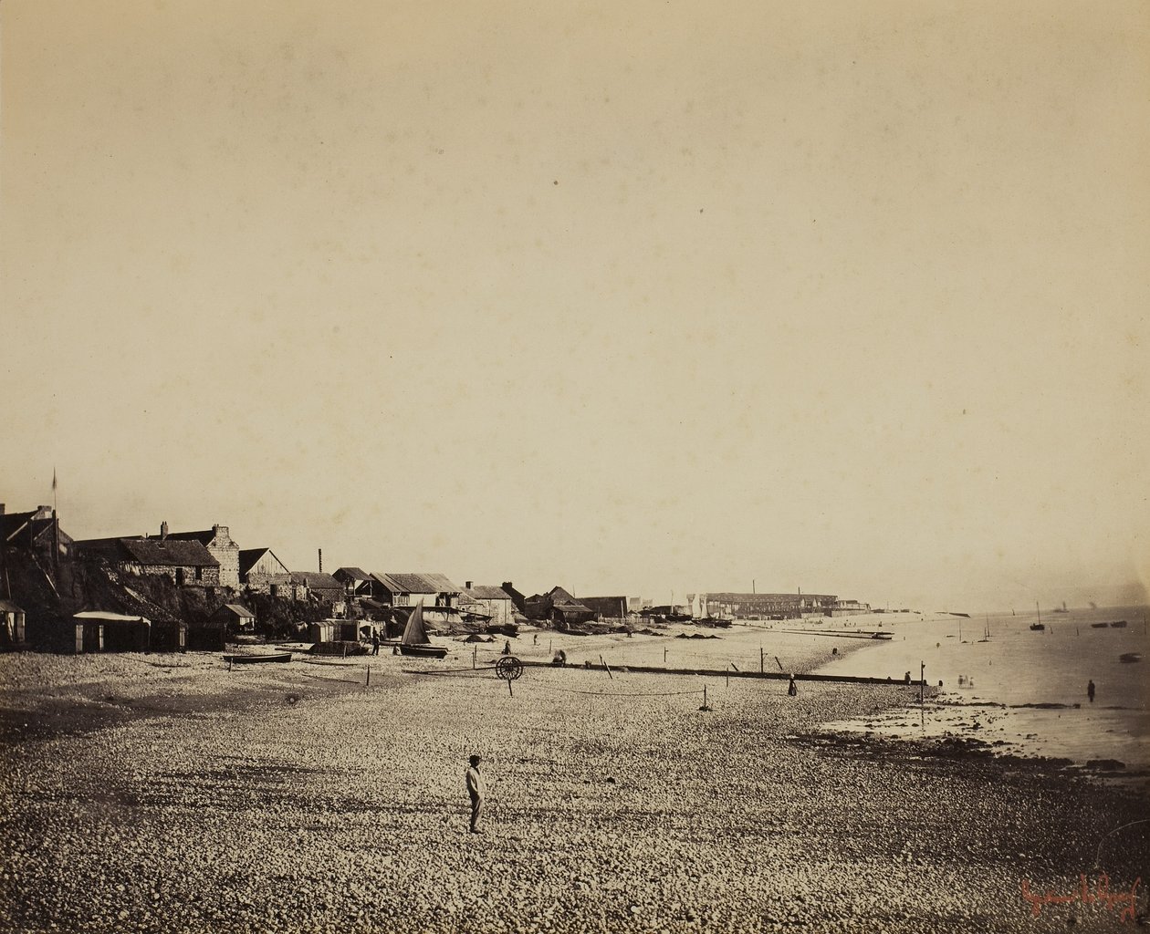 A Sainte-Adresse-i tengerpart, 1856-57 alkotó: Gustave Le Gray