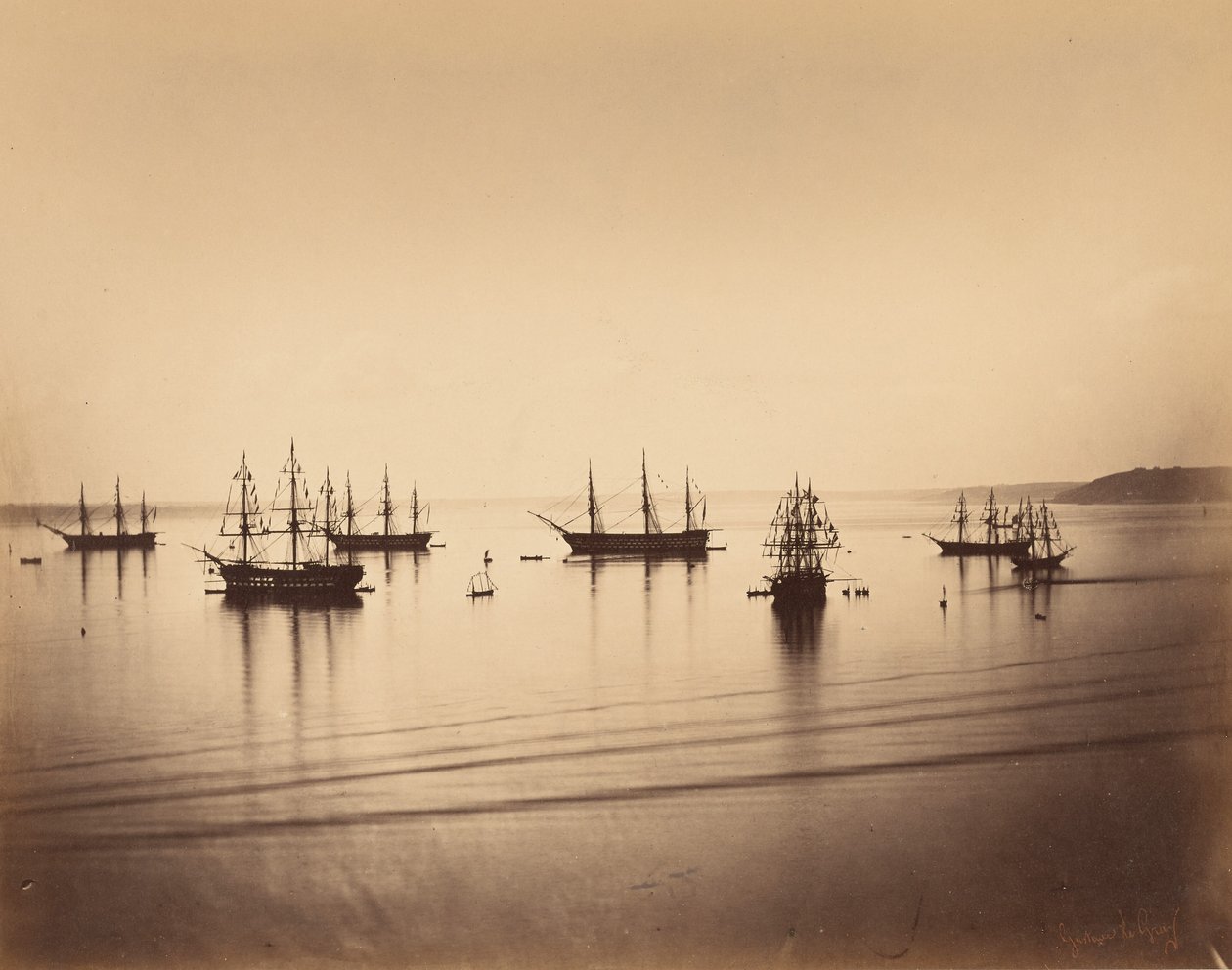 A francia flotta, Cherbourg alkotó: Gustave Le Gray