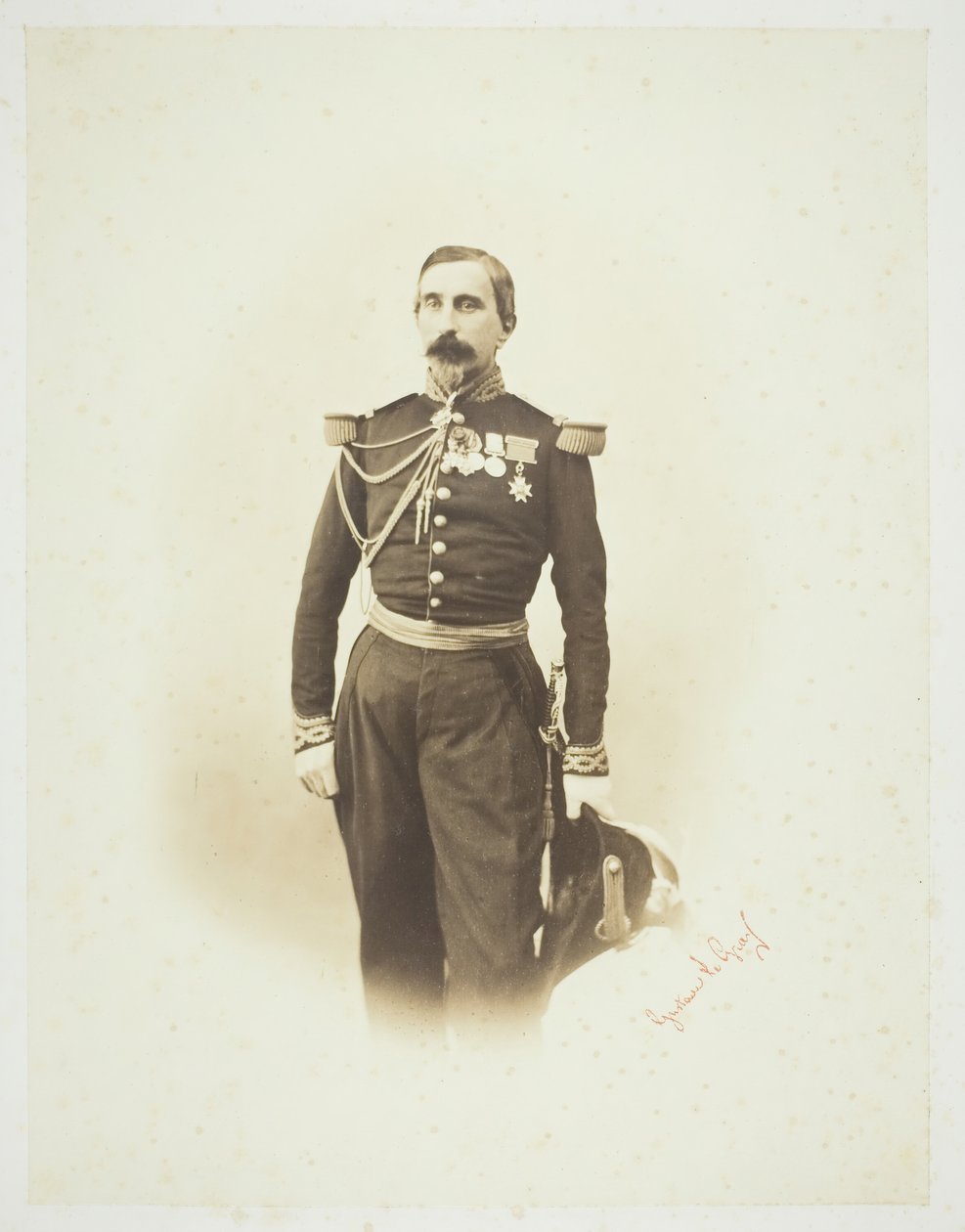 Cím nélkül [francia tiszt], 1857. alkotó: Gustave Le Gray