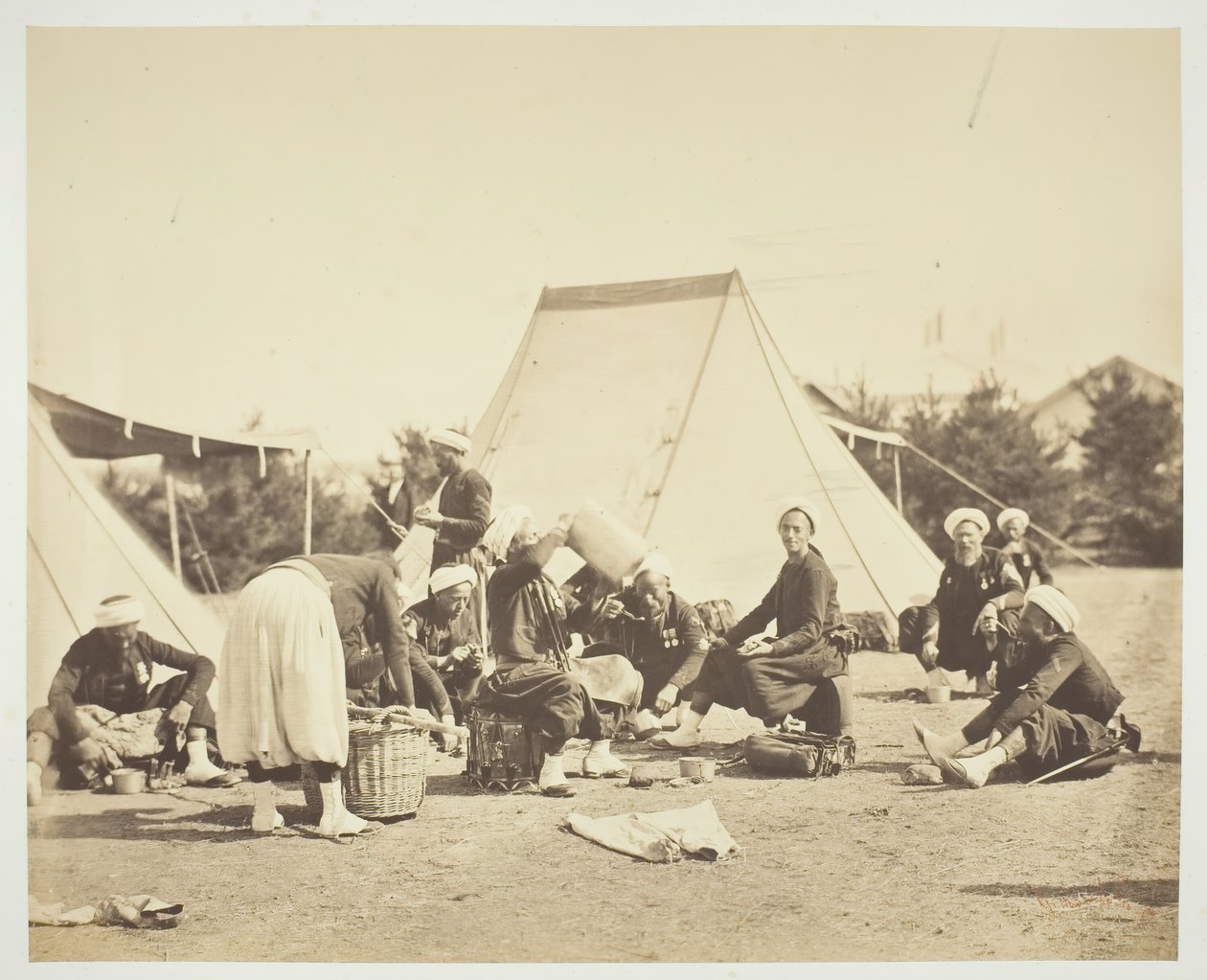 Cím nélkül [Zouaves], 1857. alkotó: Gustave Le Gray
