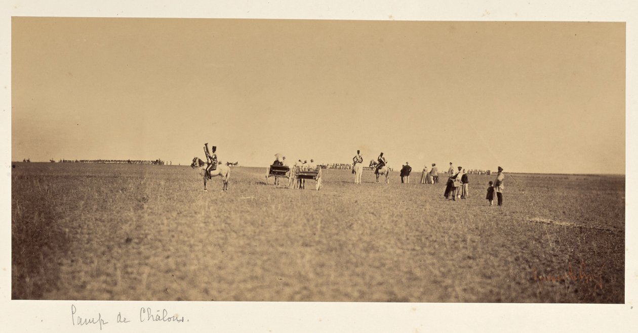A Camp de Châlons látogatói alkotó: Gustave Le Gray