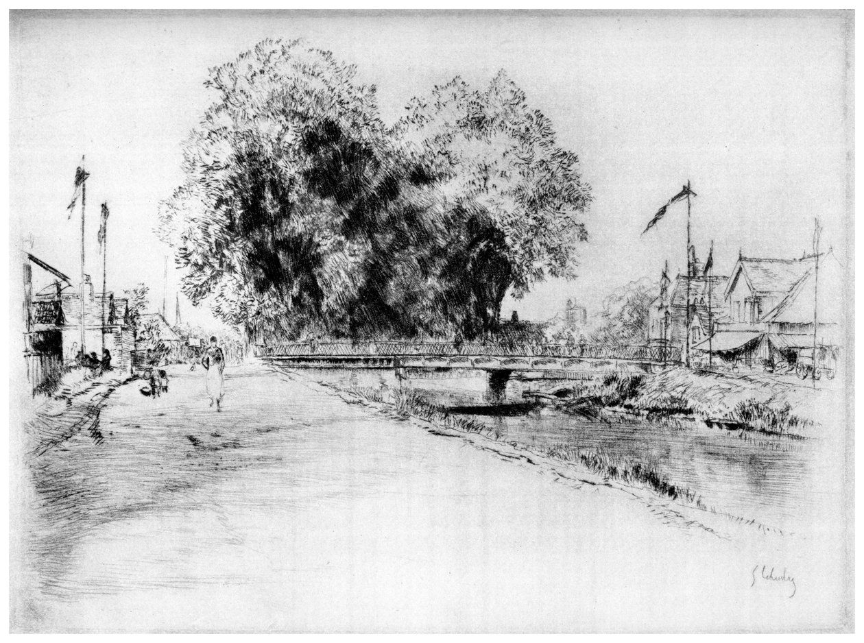 Canal a Troyes, 1880-1930 1924 alkotó: Gustave Leheutre