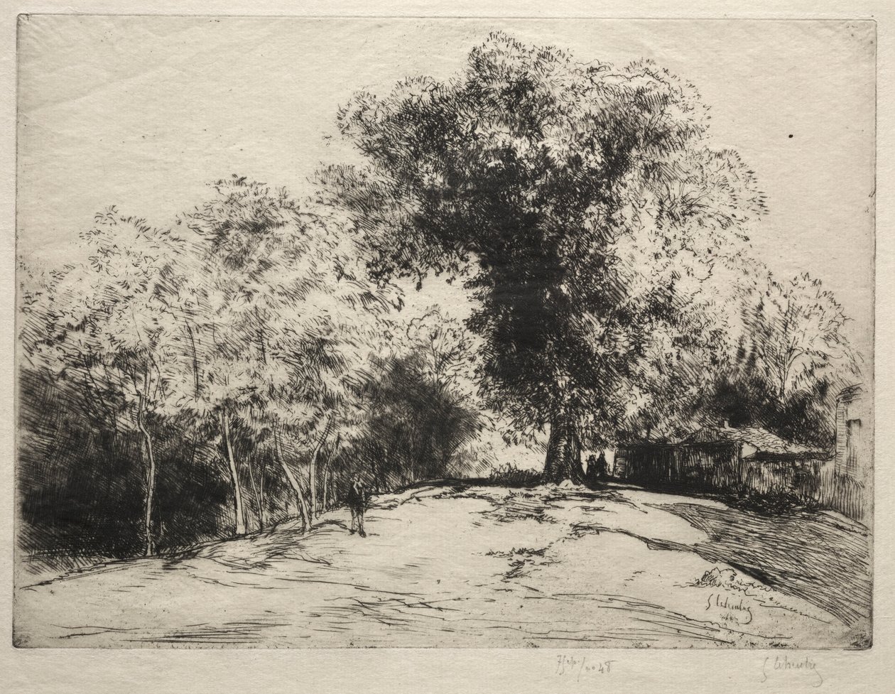 A sétány. alkotó: Gustave Leheutre