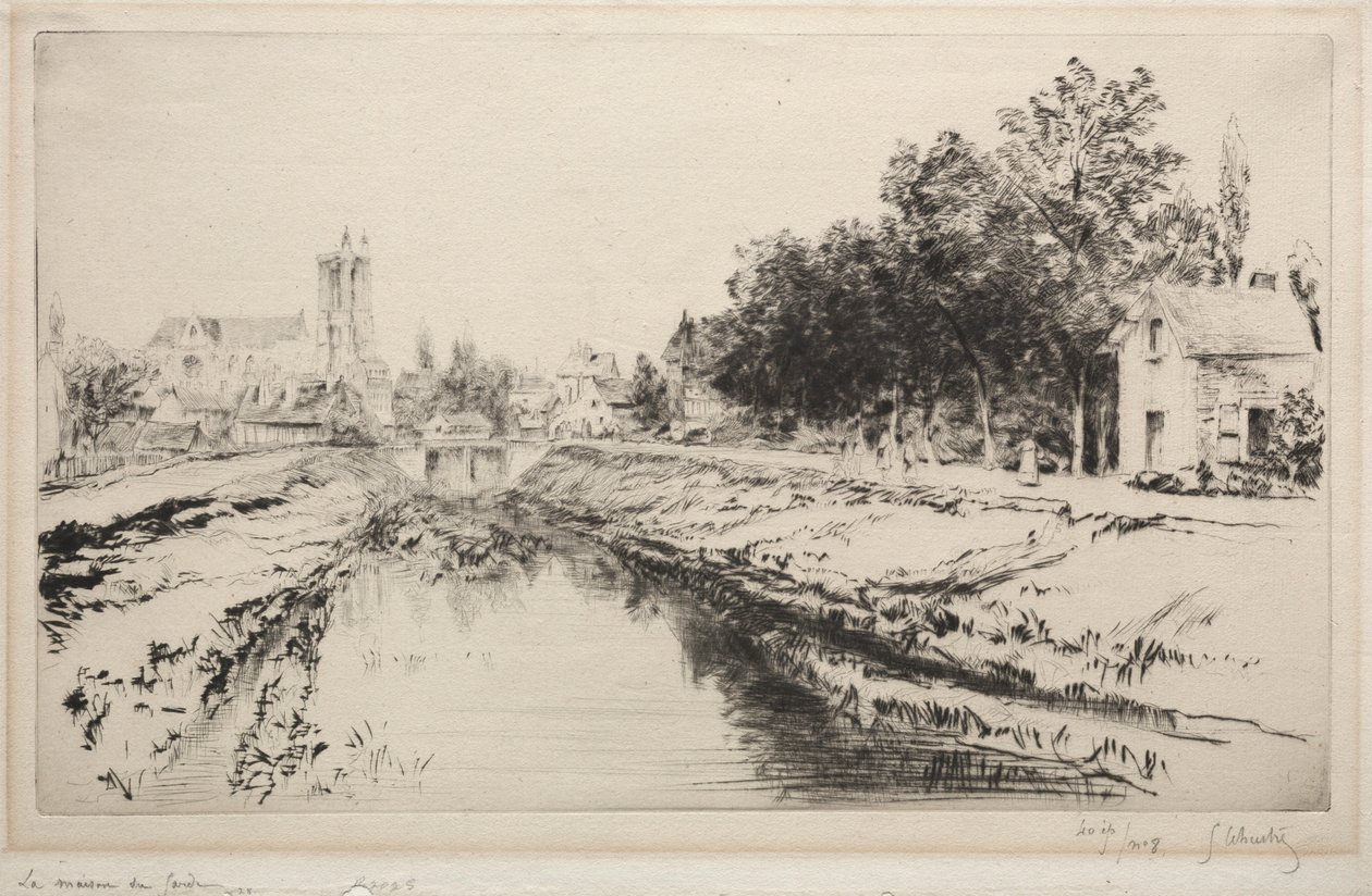 The Guardhouse, Troyes, 1901. alkotó: Gustave Leheutre