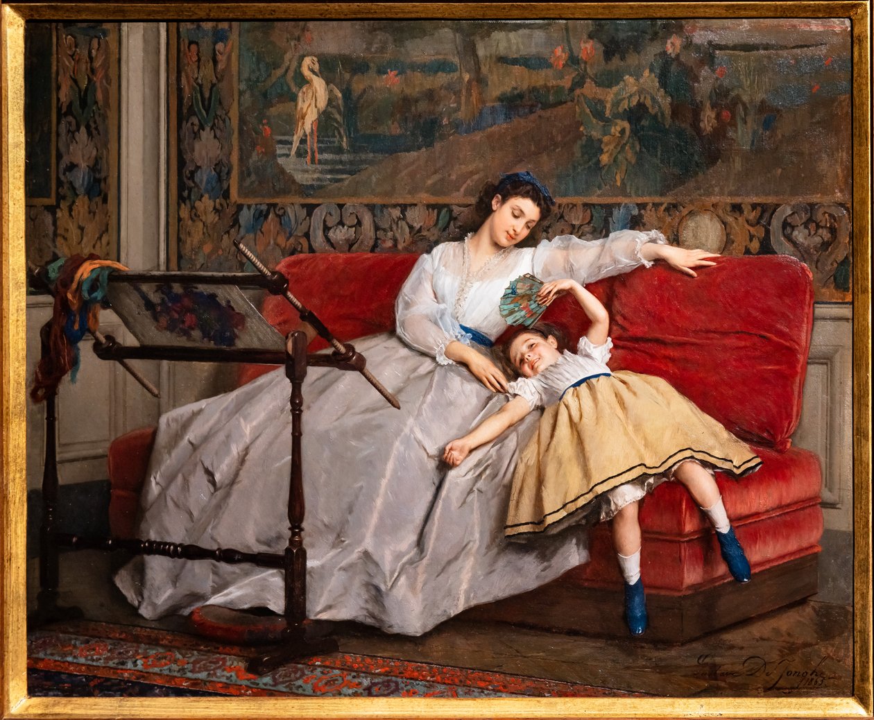 Az anyaság örömei alkotó: Gustave Léonard de Jonghe