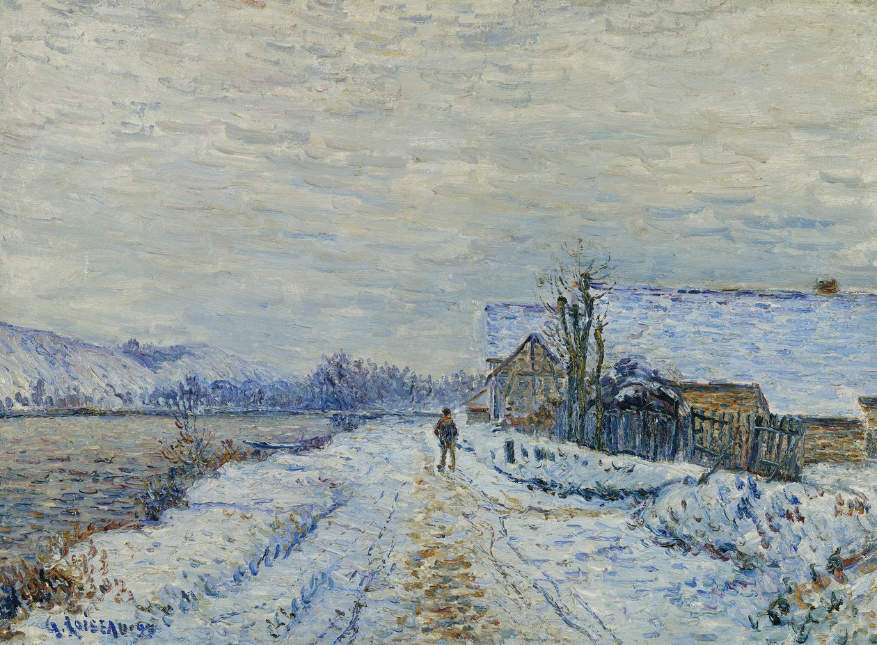 A hó hatása Tournedosban, 1899 alkotó: Gustave Loiseau