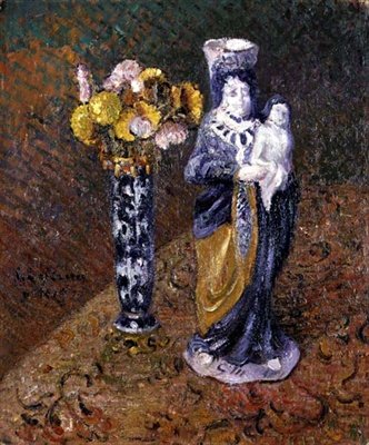 Virágok és egy szobor alkotó: Gustave Loiseau