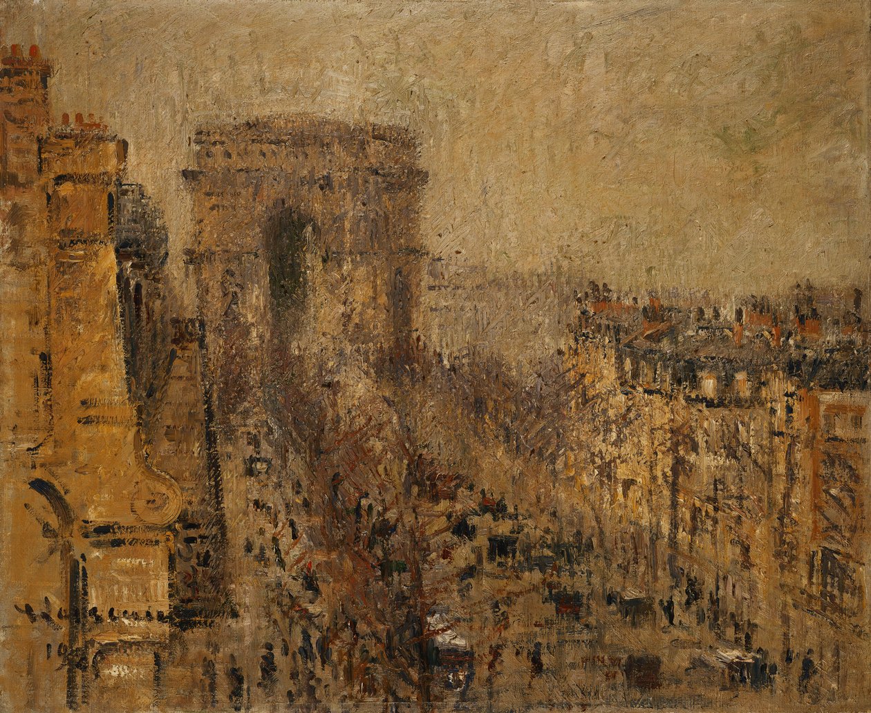 Avenue de Friedland, Párizs, Felhős égbolt; Avenue de Friedland, Párizs, Felhős égbolt, 1925 alkotó: Gustave Loiseau
