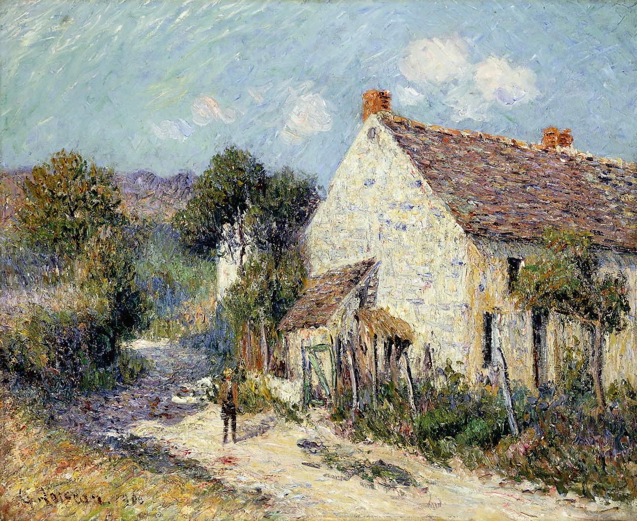 Seine-et-Oise tája; Sein-et-Oise tája, 1906 alkotó: Gustave Loiseau