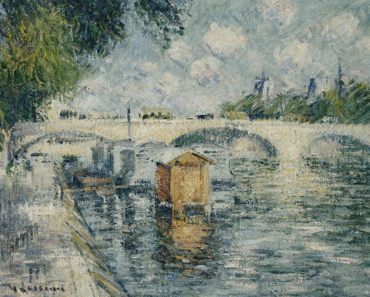 Louis Philippe híd, Párizs, 1925 alkotó: Gustave Loiseau