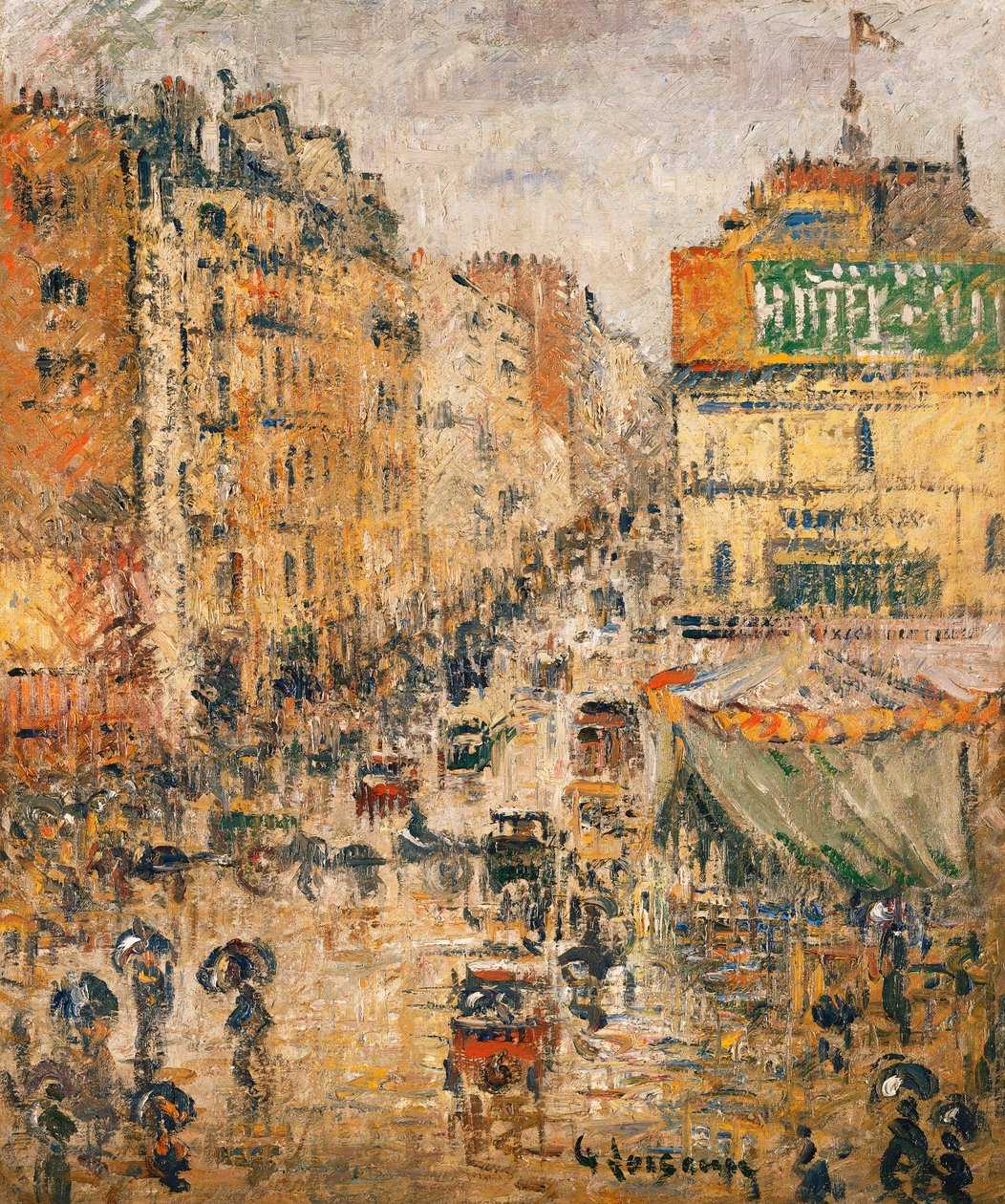Rue de Clignancourt, Párizs, 1924 körül alkotó: Gustave Loiseau